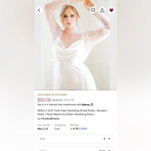 NEW- Pearl Robe
